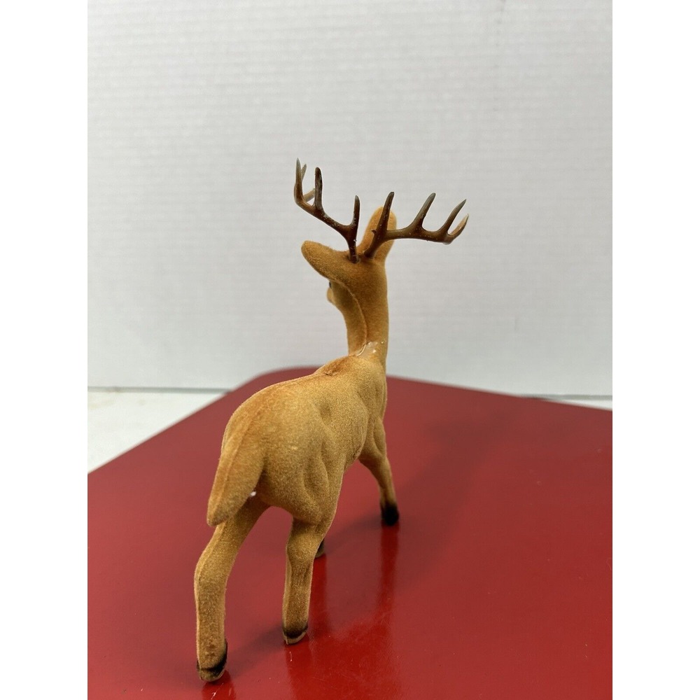 Vintage Flocked Deer Buck - Picture 6 of 12